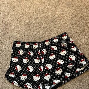 Hello Kitty Black and White Women’s PJ Shorts.   Size XL